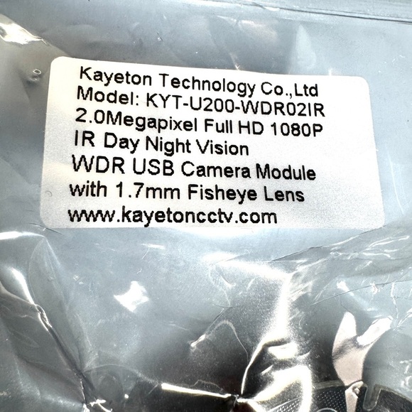 Kayeton WDR USB Camera Module 2.0 Full HD 1080p Day Night 1.7mm Fisheye Lens - Picture 8 of 8